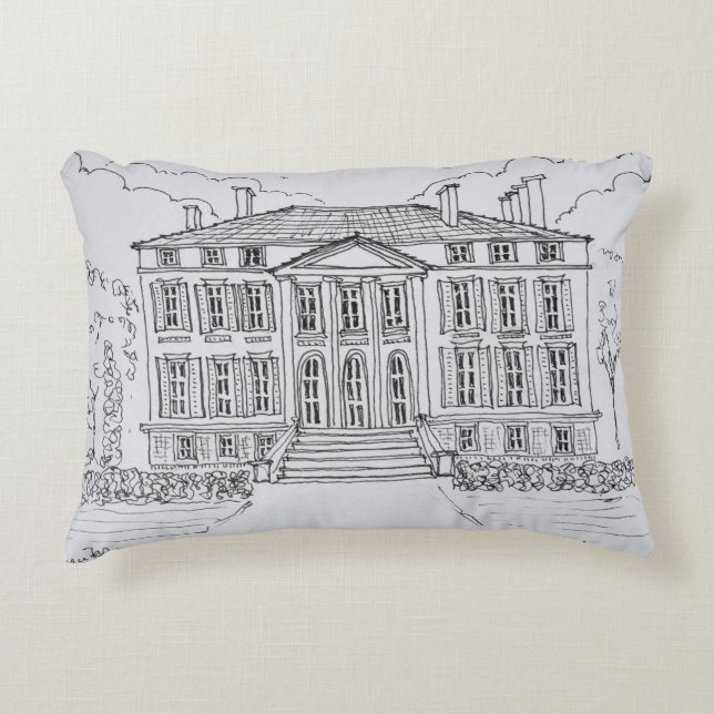 Schloss Margaux| Bordeaux, Frankreich Zierkissen (Vorderseite)