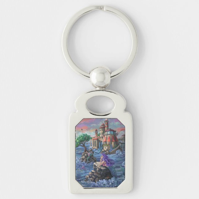 Schloss Mermaid Schlüsselanhänger (Vorderseite)