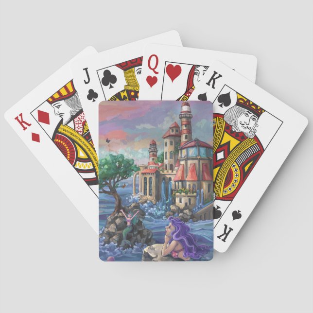Schloss Mermaid Spielkarten (Rückseite)