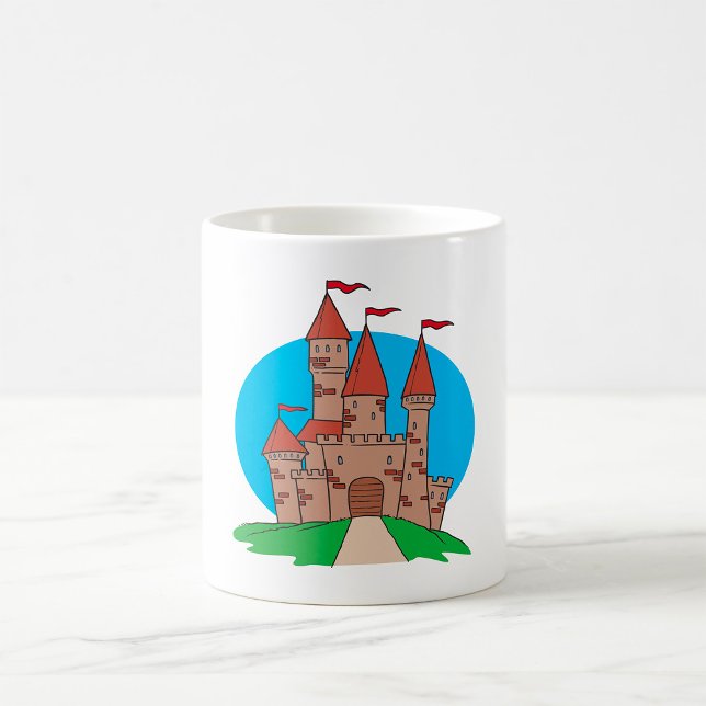 Schloss mit Flaggen Kaffeetasse (Von Creator hochgeladen)