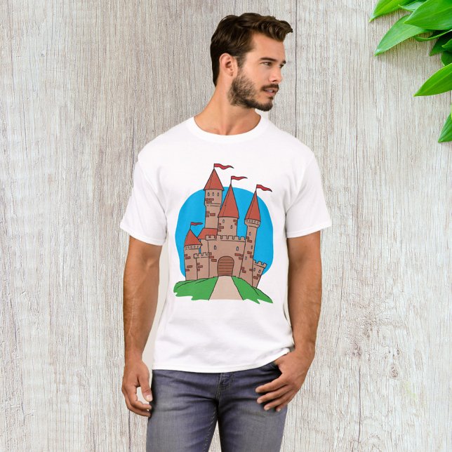 Schloss mit Flaggen T-Shirt (Von Creator hochgeladen)