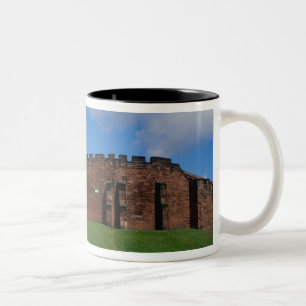 Schloss mit Halbmondturm, Chester, Zweifarbige Tasse