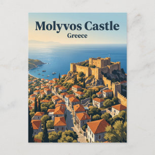 Schloss Molyvos Griechenland Postkarte