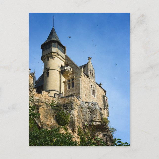 Schloss Montfort, Dordogne, Frankreich Postkarte (Vorderseite)