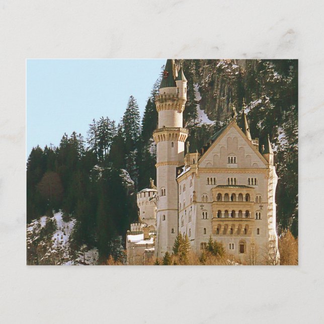 Schloss Neuschwanstein 3 Postkarte (Vorderseite)