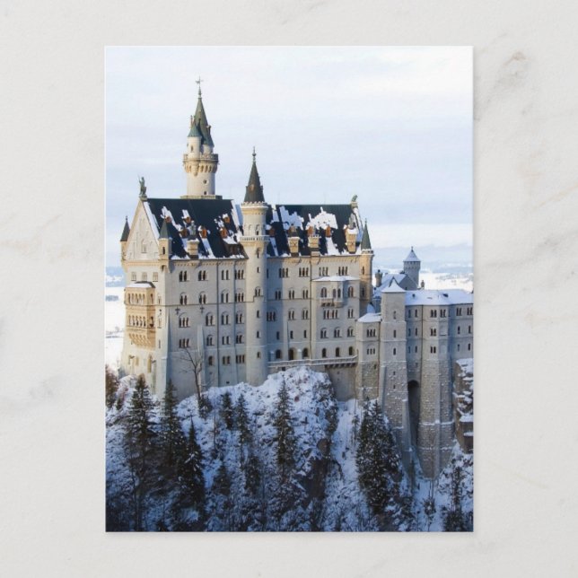 Schloss Neuschwanstein 4 Postkarte (Vorderseite)