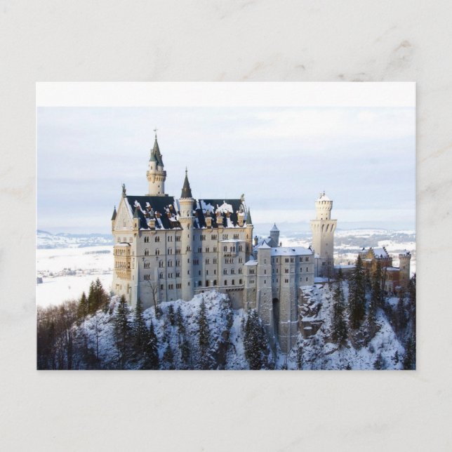 Schloss Neuschwanstein 4 Postkarte (Vorderseite)