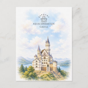 Schloss Neuschwanstein Architektur Landschaft Feiertagspostkarte