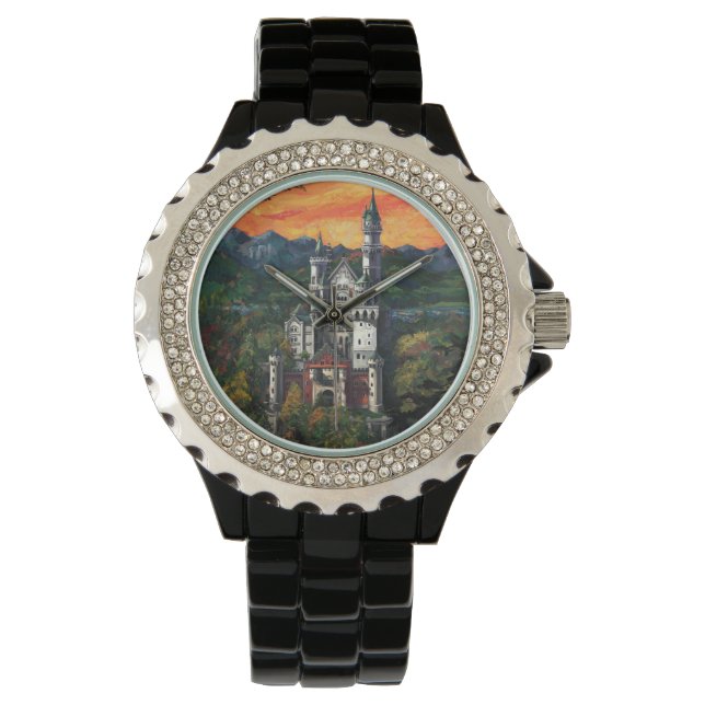 Schloss Neuschwanstein Armbanduhr (Vorderseite)