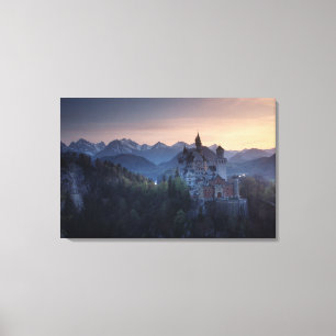 Schloss Neuschwanstein, Baujahr 1800 von Leinwanddruck