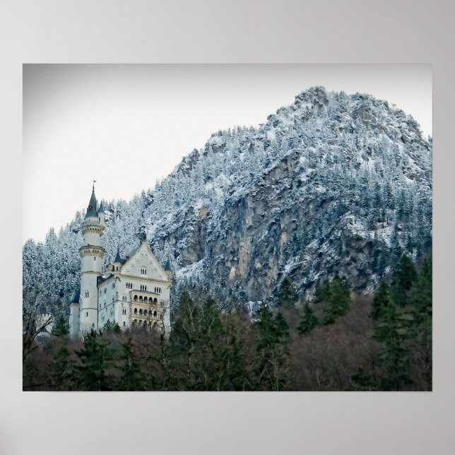 Schloss Neuschwanstein - Bayerisches Poster (Vorne)