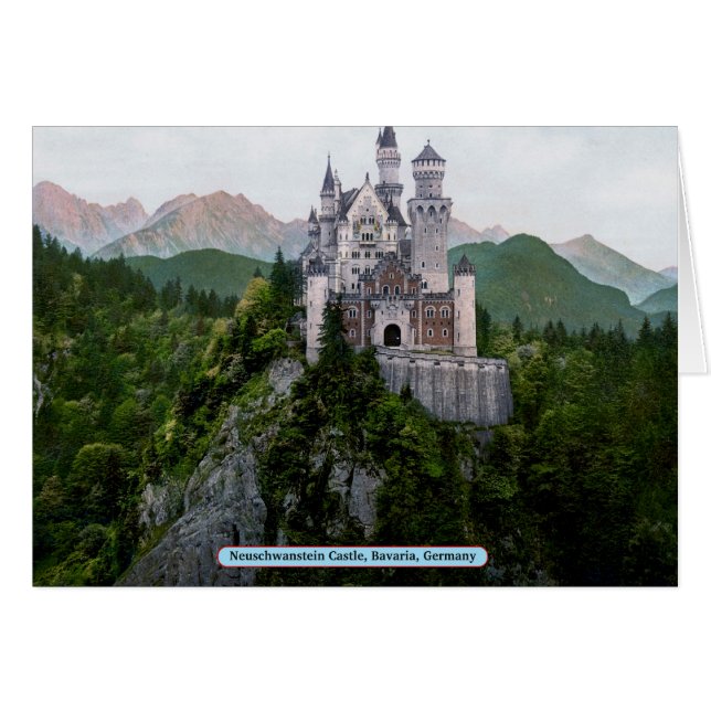 Schloss Neuschwanstein, Bayern, Deutschland (Vorderseite (Horizontal))