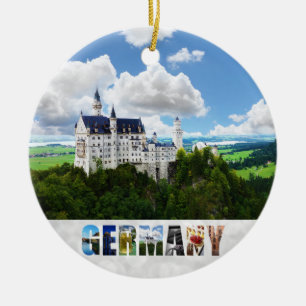 Schloss Neuschwanstein Bayern Deutschland Foto Keramik Ornament