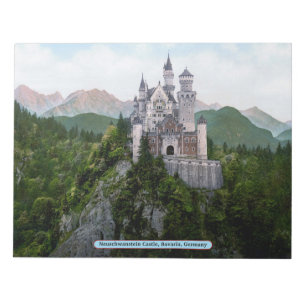 Schloss Neuschwanstein, Bayern, Deutschland Notizblock