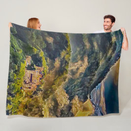 Schloss Neuschwanstein, Deutschland Akrylkunst Fleecedecke