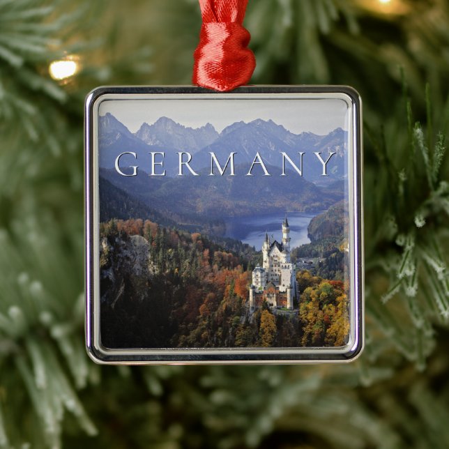 Schloss Neuschwanstein | Deutschland, Bayern Ornament Aus Metall (Baum)