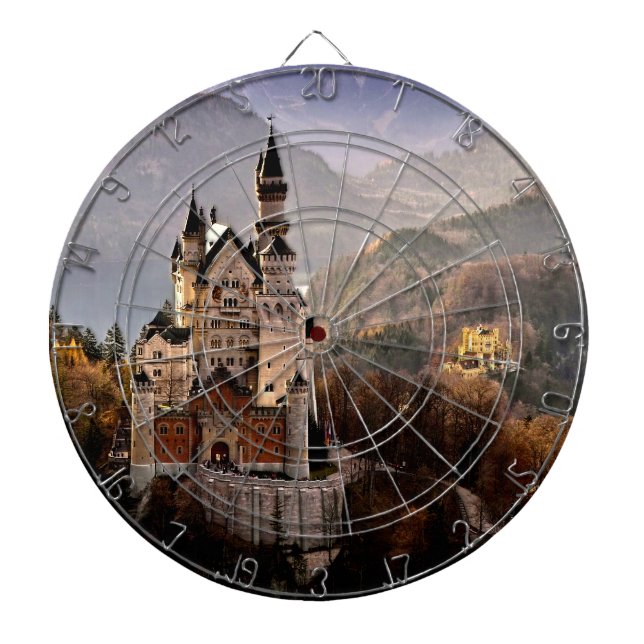 Schloss Neuschwanstein Deutschland Dartscheibe (vorne)