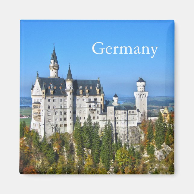 Schloss Neuschwanstein Deutschland Magnet (Vorne)