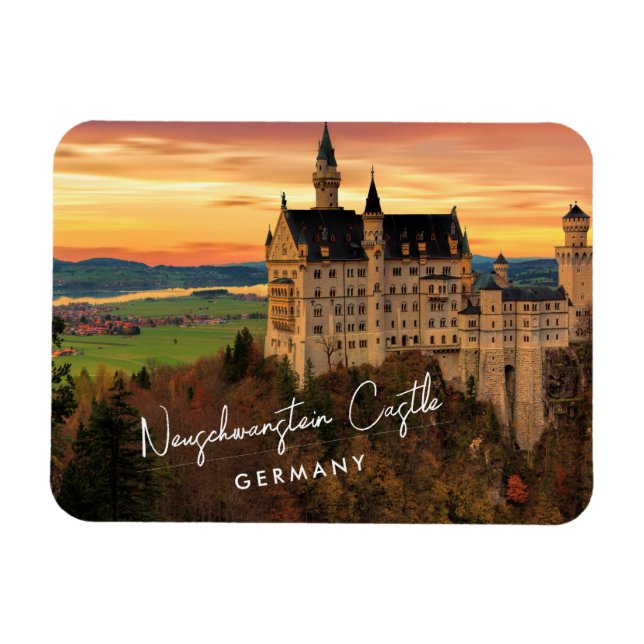 Schloss Neuschwanstein Deutschland Magnet (Horizontal)