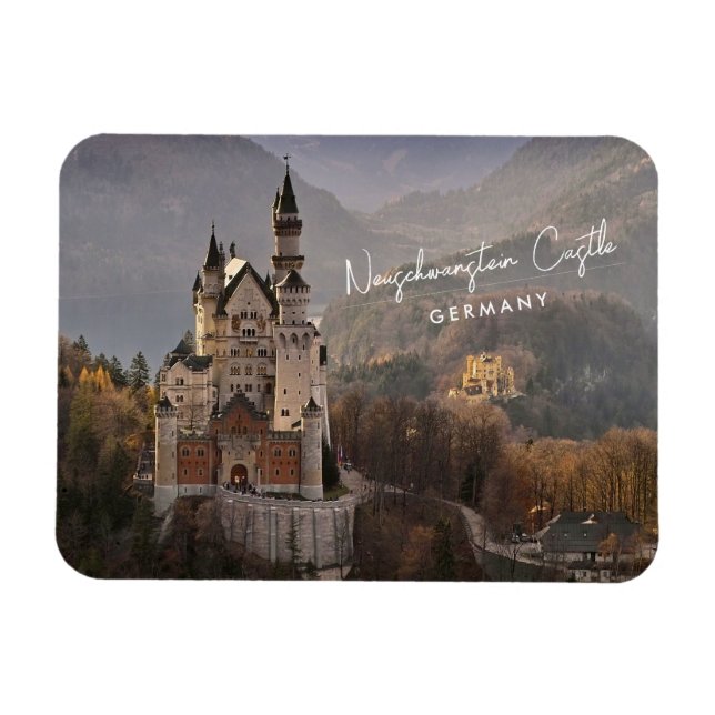 Schloss Neuschwanstein Deutschland Magnet (Horizontal)