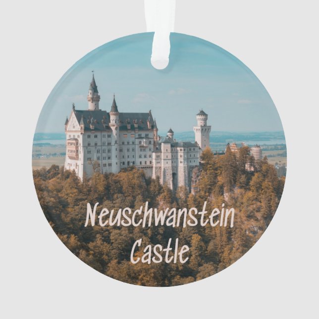 Schloss Neuschwanstein Deutschland Ornament (Rückseite)