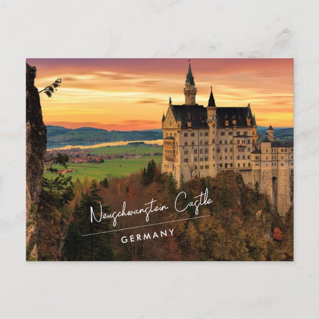 Schloss Neuschwanstein Deutschland Postkarte (Vorderseite)