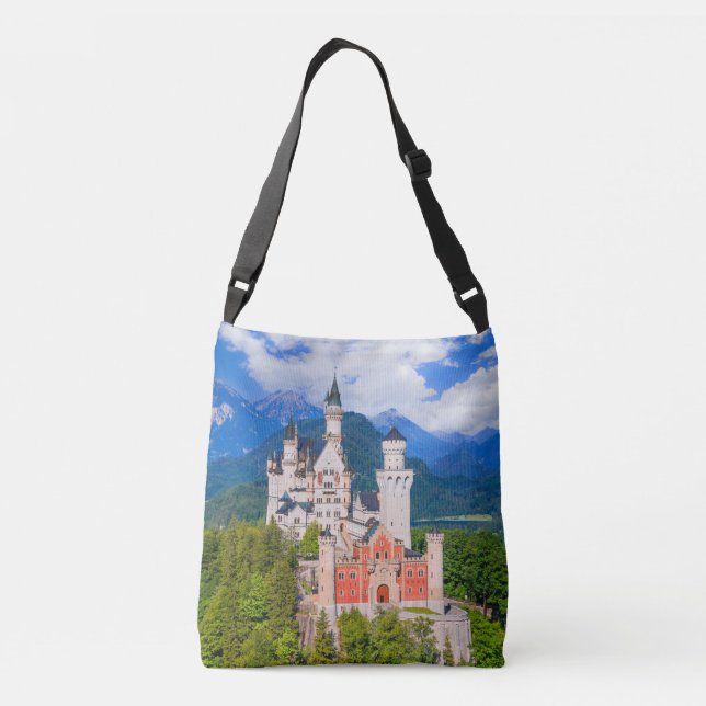 Schloss Neuschwanstein Deutschland Tragetaschen Mit Langen Trägern (Rückseite)