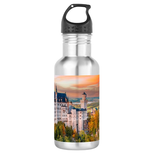 Schloss Neuschwanstein Edelstahlflasche (Vorderseite)
