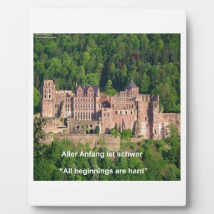 Schloss Neuschwanstein Frankfurt & Deutscher Spruc Fotoplatte