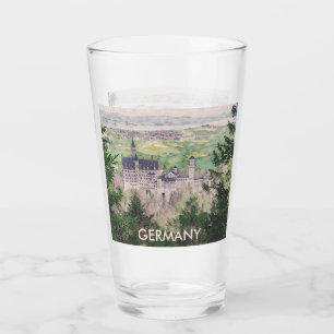 Schloss Neuschwanstein in Deutschland Glas