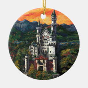 Schloss Neuschwanstein Keramikornament