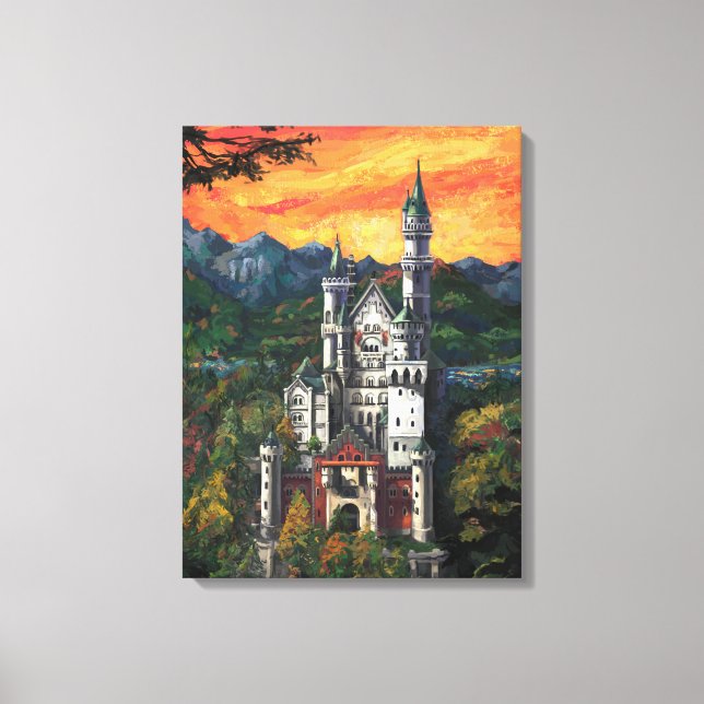 Schloss Neuschwanstein Leinwanddruck (Vorderseite)