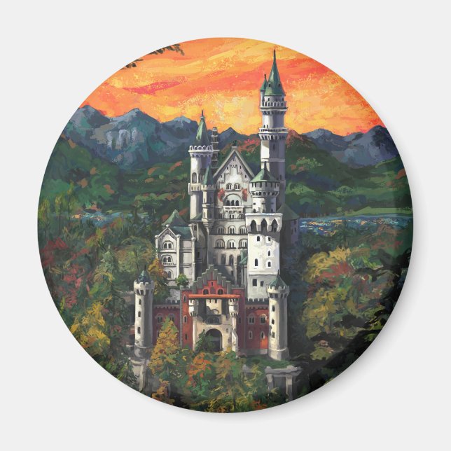 Schloss Neuschwanstein Magnet (Vorne)
