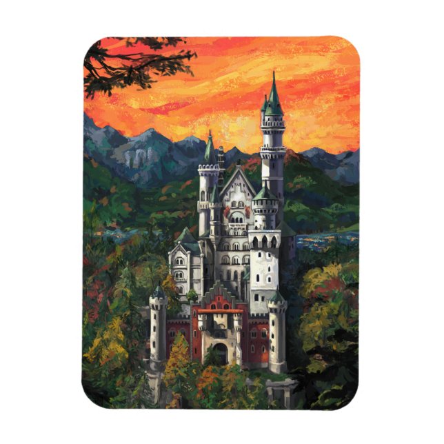 Schloss Neuschwanstein Magnet (Vertikal)