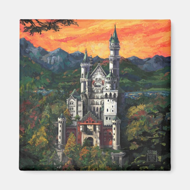 Schloss Neuschwanstein Magnet (Vorne)