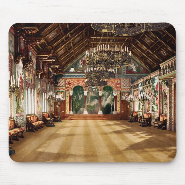 Schloss Neuschwanstein Oberbayern Deutschland Mousepad (Vorne)