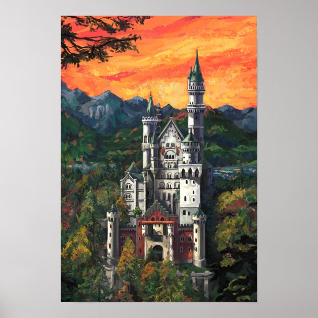 Schloss Neuschwanstein Poster (Vorne)