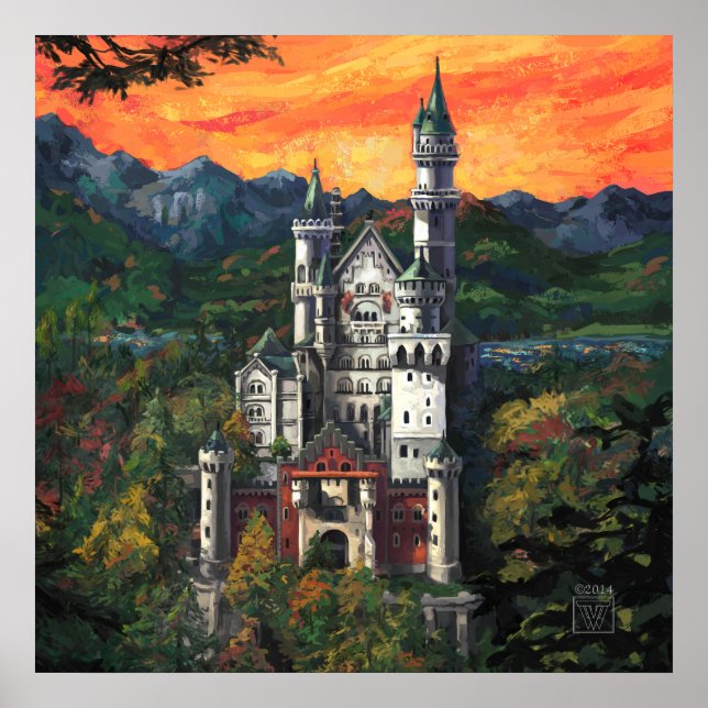 Schloss Neuschwanstein Poster (Vorne)