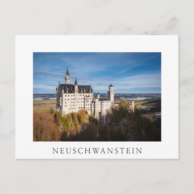 Schloss Neuschwanstein Postkarte (Vorderseite)