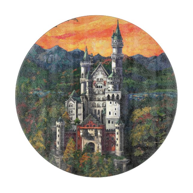 Schloss Neuschwanstein Schneidebrett (Vorderseite)
