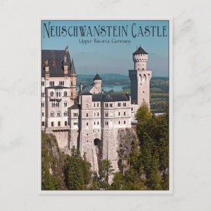 Schloss Neuschwanstein von Marienbrücke - Englisch Postkarte