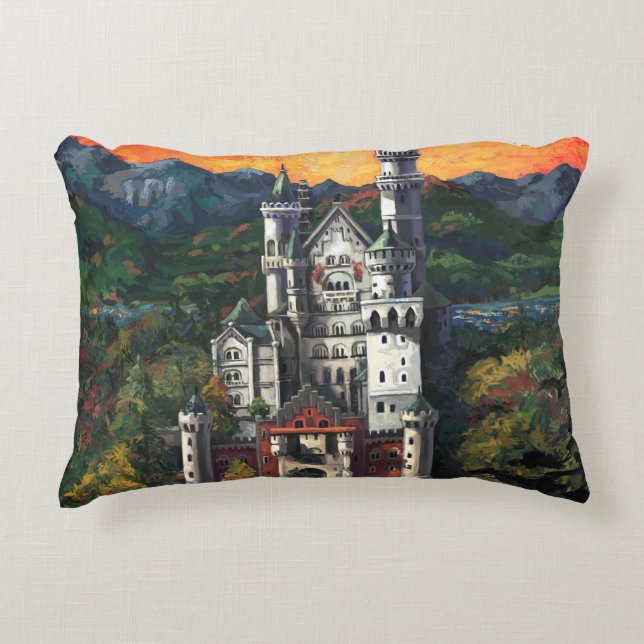 Schloss Neuschwanstein Zierkissen (Vorderseite)