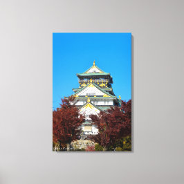 Schloss Osaka Japan Herbst Reise Leinwanddruck