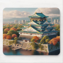 Schloss Osaka Japan Landschaft Vintage Reise