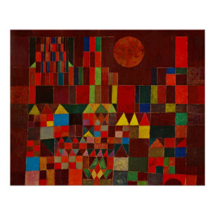 Schloss Paul Klee und Sun Poster