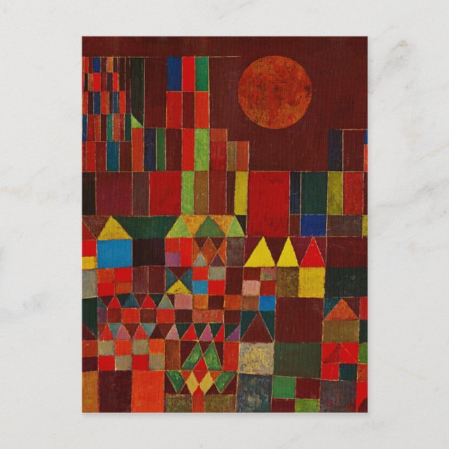 Schloss Paul Klee und Sun Postkarte (Vorderseite)