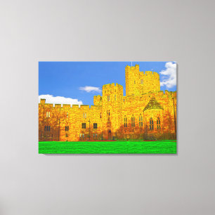 Schloss Peckforton in Tarporley, Cheshire Leinwanddruck