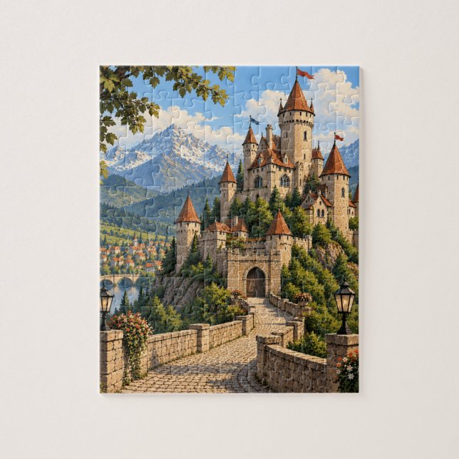 Schloss-Puzzle (Vertikal)