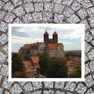 Schloss Quedlinburg, Harz, Deutschland Postkarte