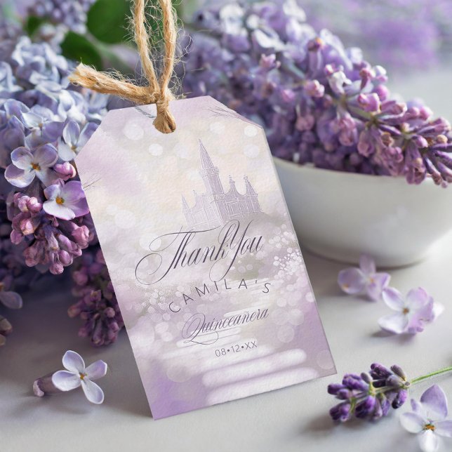 Schloss Quinceanera Lavender/Lilac ID1030 Geschenkanhänger (Von Creator hochgeladen)